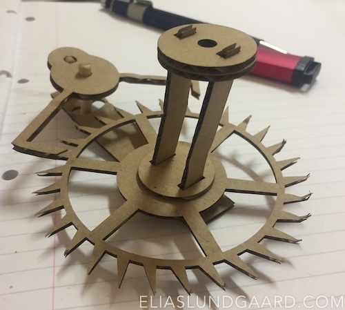 Escapement lever